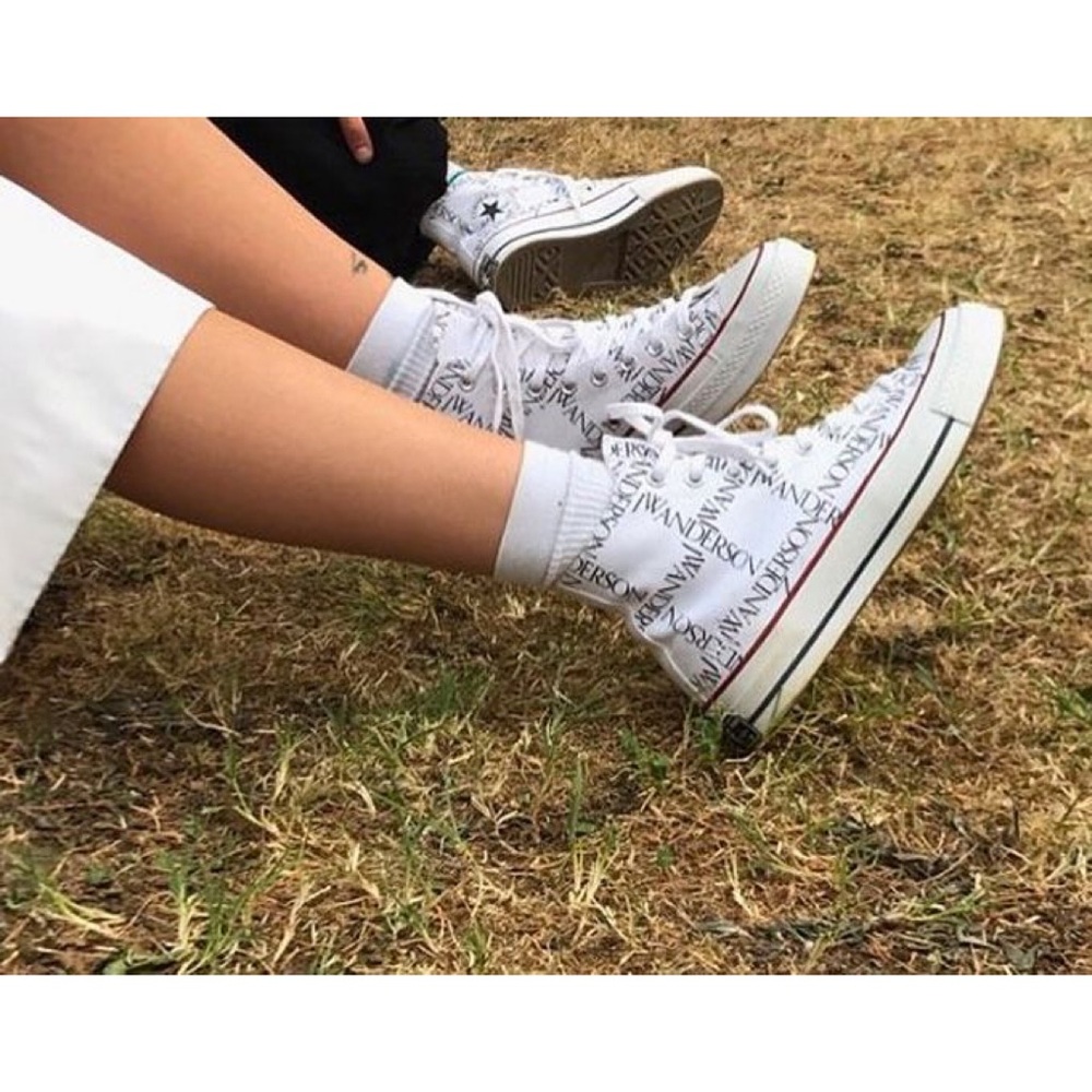 JW Anderson X Converse Chuck 70 Hi sneaker white black - Picture 2 of 16